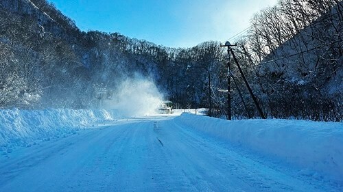 「道道」は除雪が行なわれている。