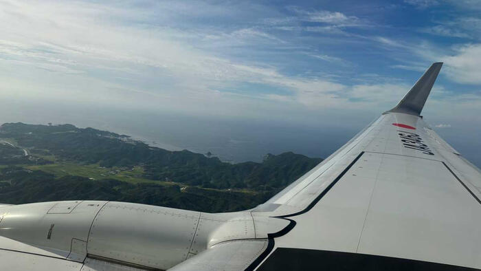 出雲縁結び空港に降り立つ