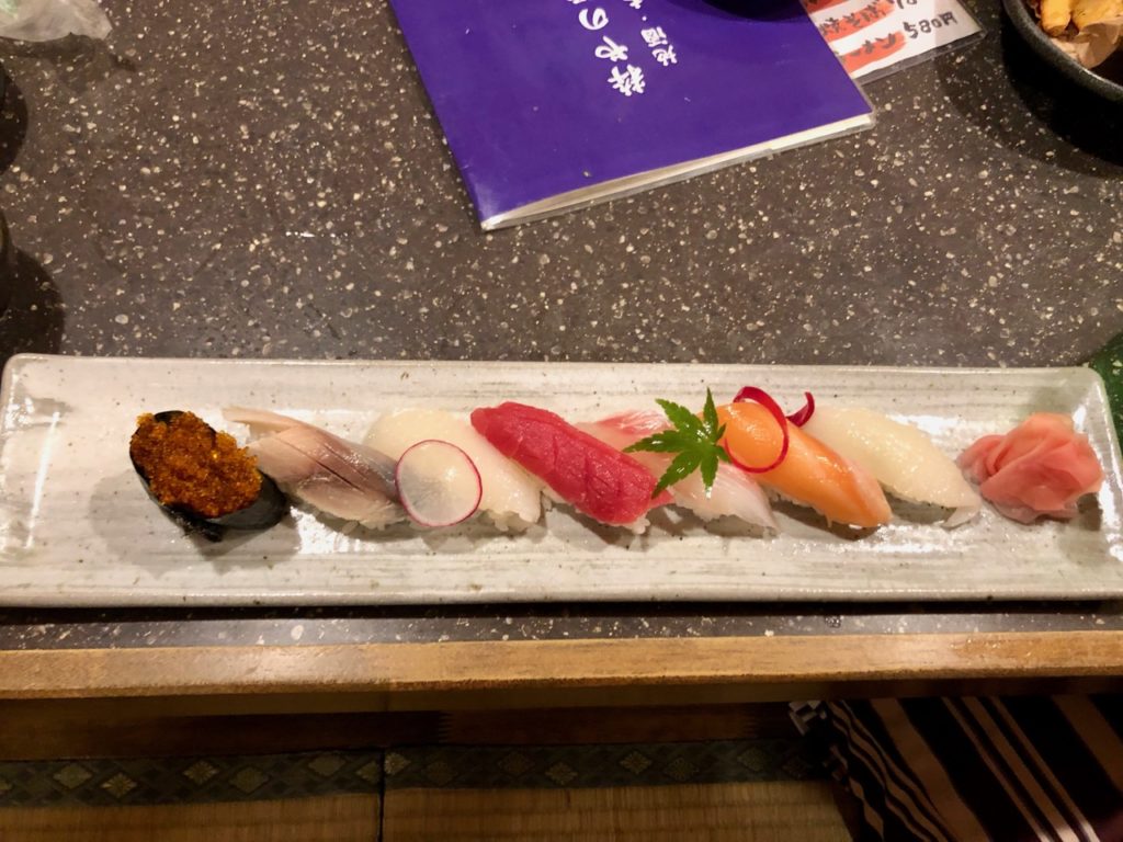 生寿司おまかせ盛り合わせ
